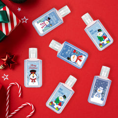 Piuaeue Christmas hand sanitizer set with multiple styles, ideal for gifting.