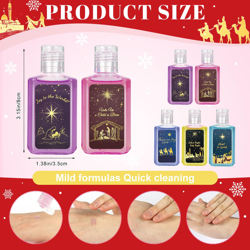 Piuaeue Christmas hand sanitizer set in gift-ready packaging for holidays.