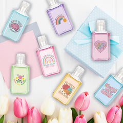 Piuaeue mental health hand sanitizer colorful collection for uplifting moments.