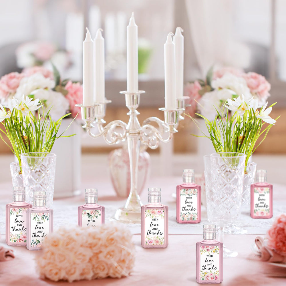 Piuaeue travel-size one-ounce hand sanitizer for guests on the go
