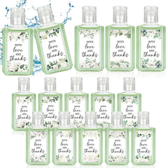 Piuaeue wedding flower hand sanitizer 1 oz bottle, ideal guest favors.