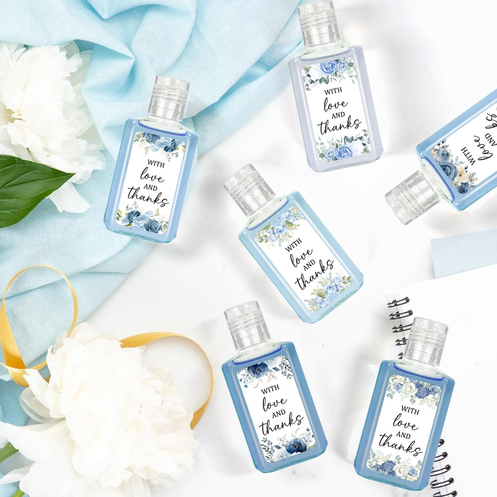 Piuaeue wedding flower label hand sanitizer for guest gifts