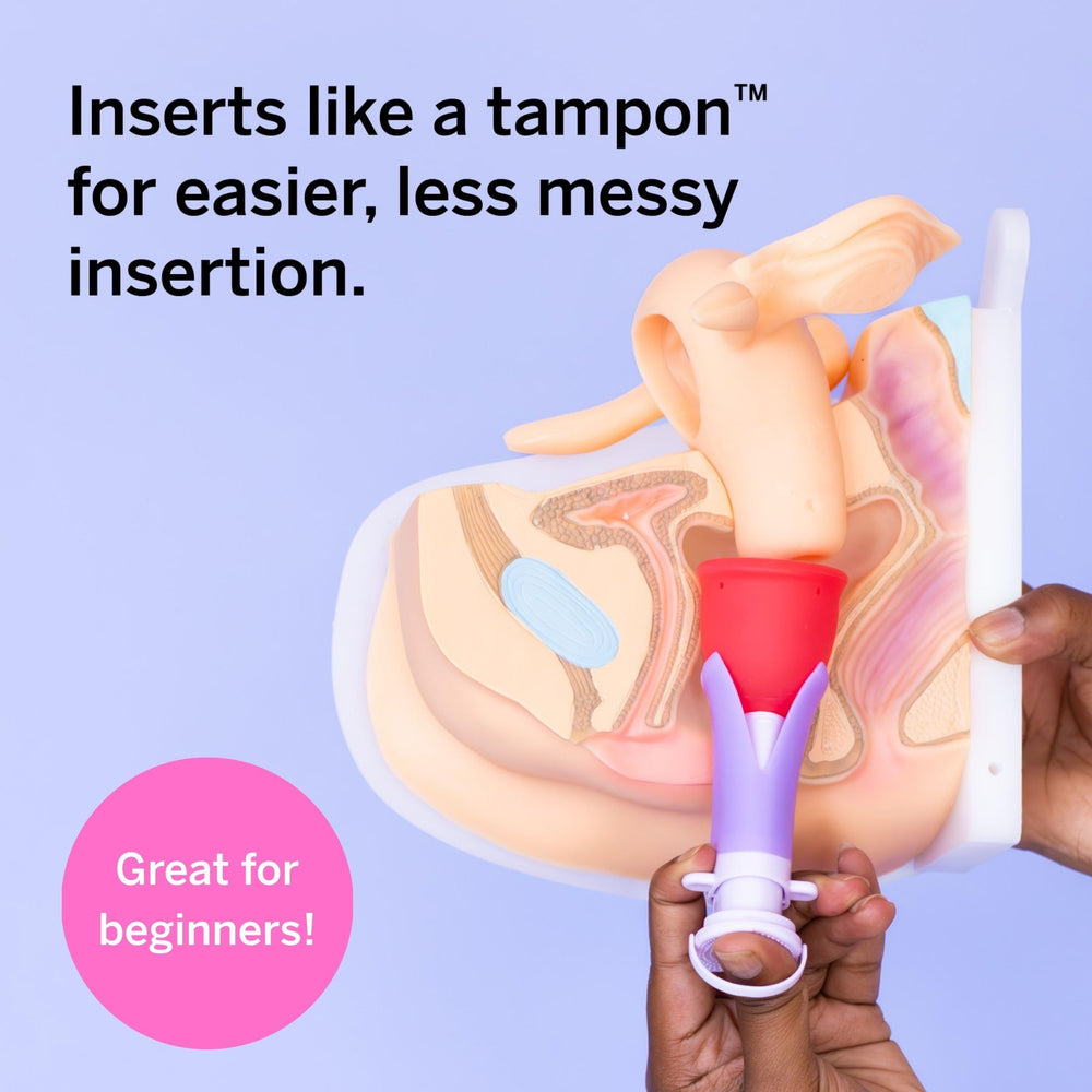 Pixie Cup lube bottle for smoother insertions and comfortable wear