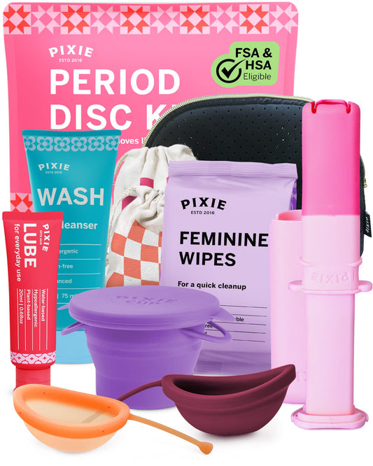 Pixie Cup Pixie Disc Medium, soft silicone, for comfortable all-day wear.