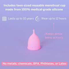 Pixie Cup wash bottle for thorough cleansing and hygiene