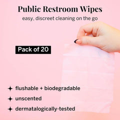 Pixie Cup wipe samples depict quick, on-the-go cleaning.