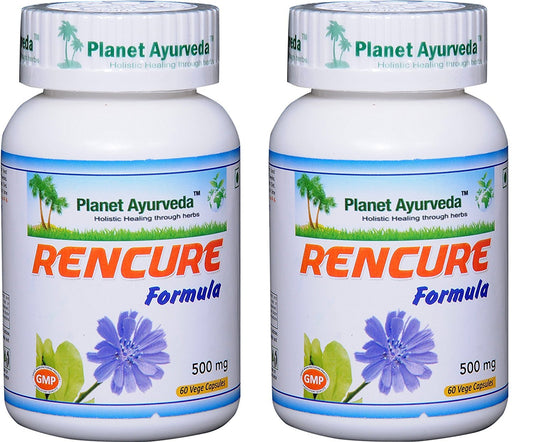 Planet Ayurveda Rencure Formula bottle supports daily general well-being.
