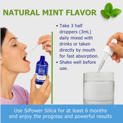 Planet Power SiPower Silica label closeup highlighting vegan, non-GMO formula.