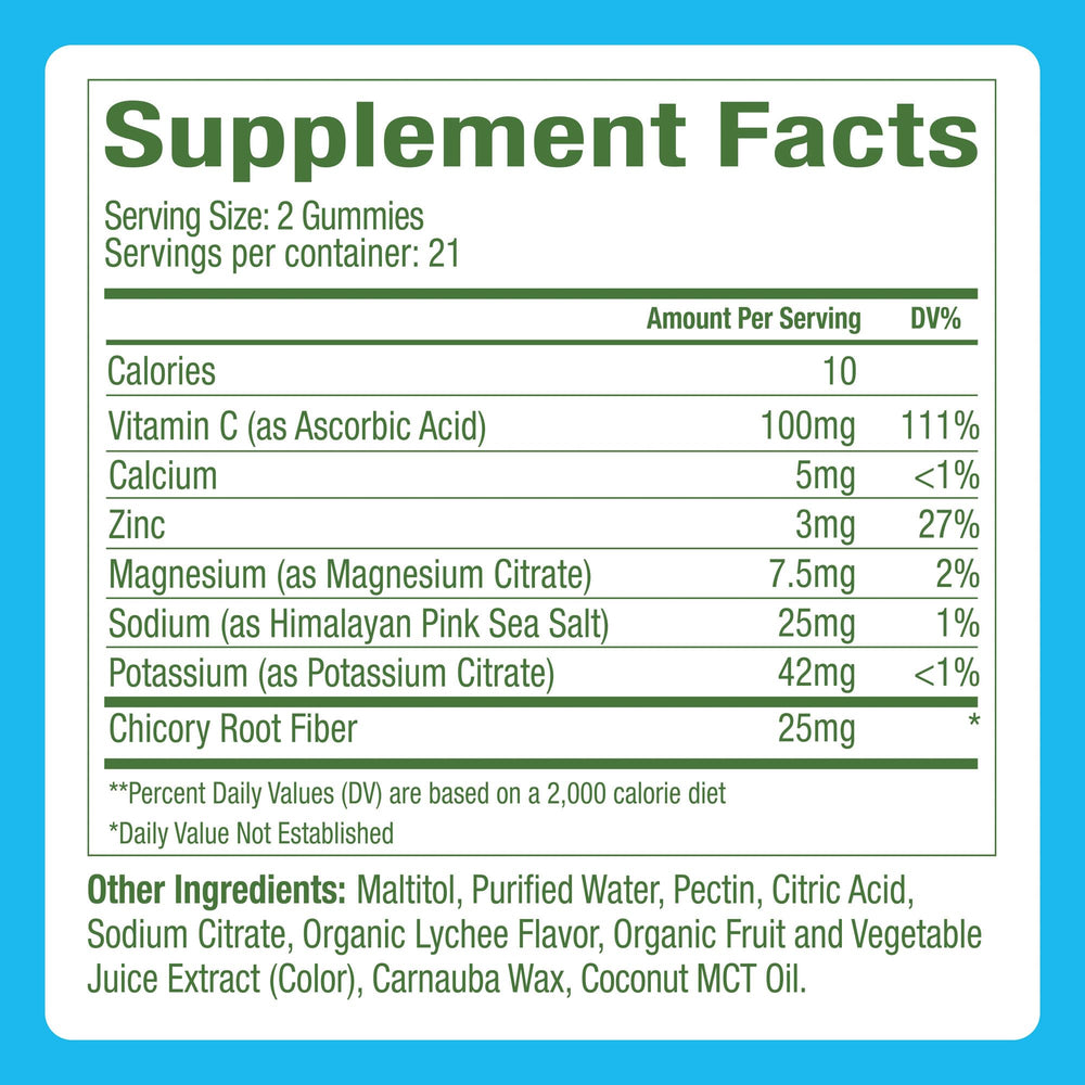 Gummies shown with towel after workout for hydration support.