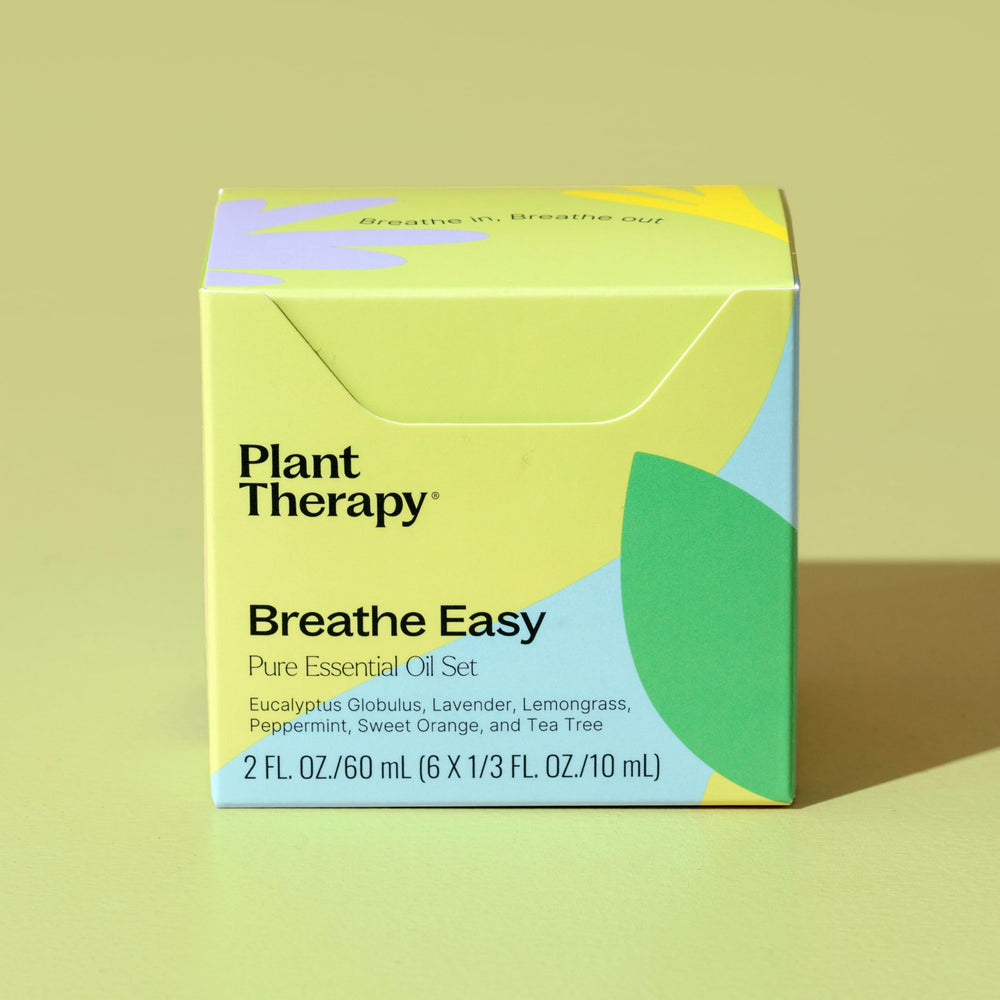 Plant Therapy Breathe Easy batch report graphic highlights quality testing.