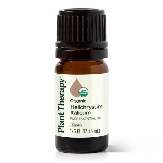 Plant Therapy Helichrysum Italicum bottle for diffusion and topical blends.