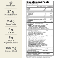 PlantFusion Complete Lean powder scoop highlights convenient clean plant protein for mornings