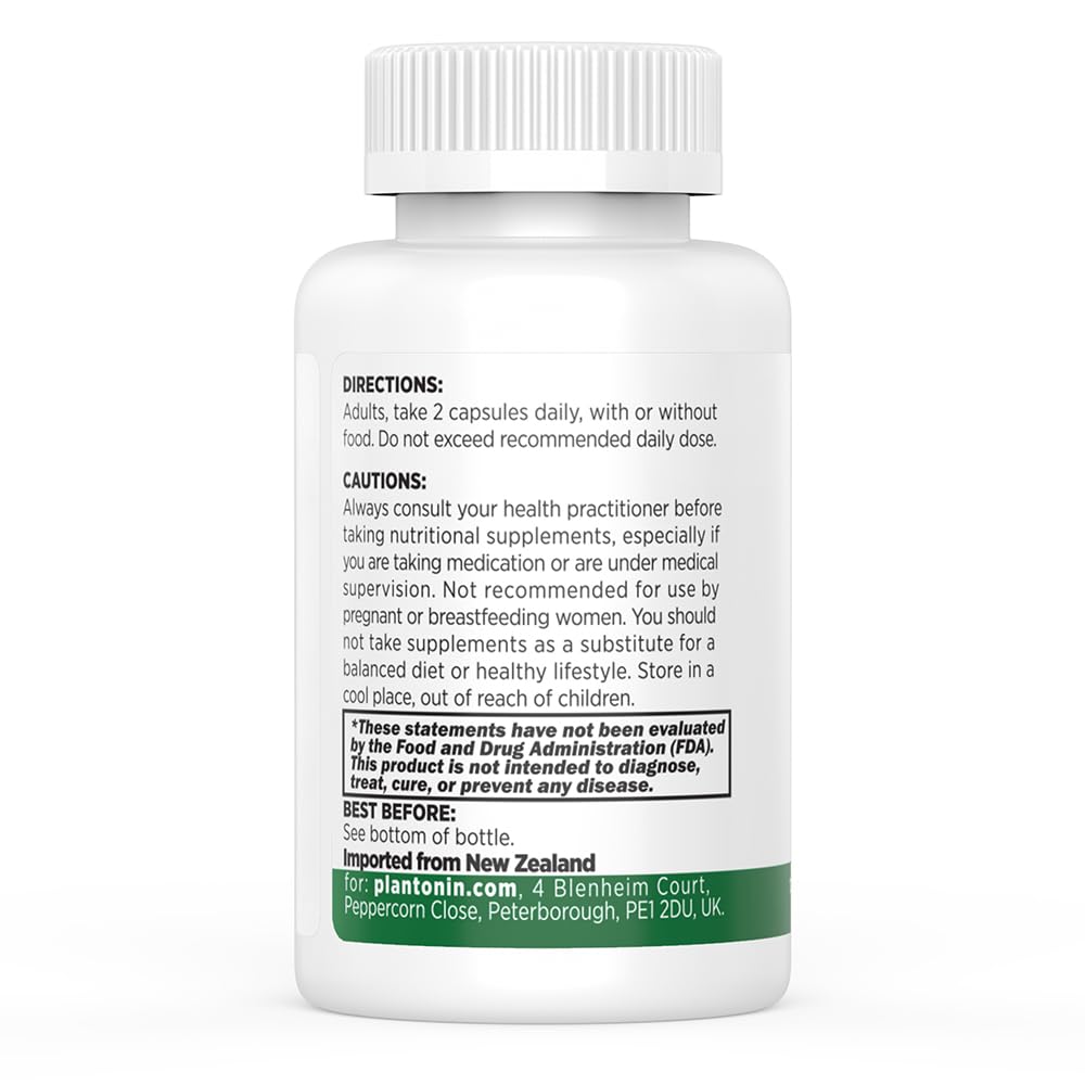 Plantonin New Zealand manufacturing seal indicating strict safety standards.