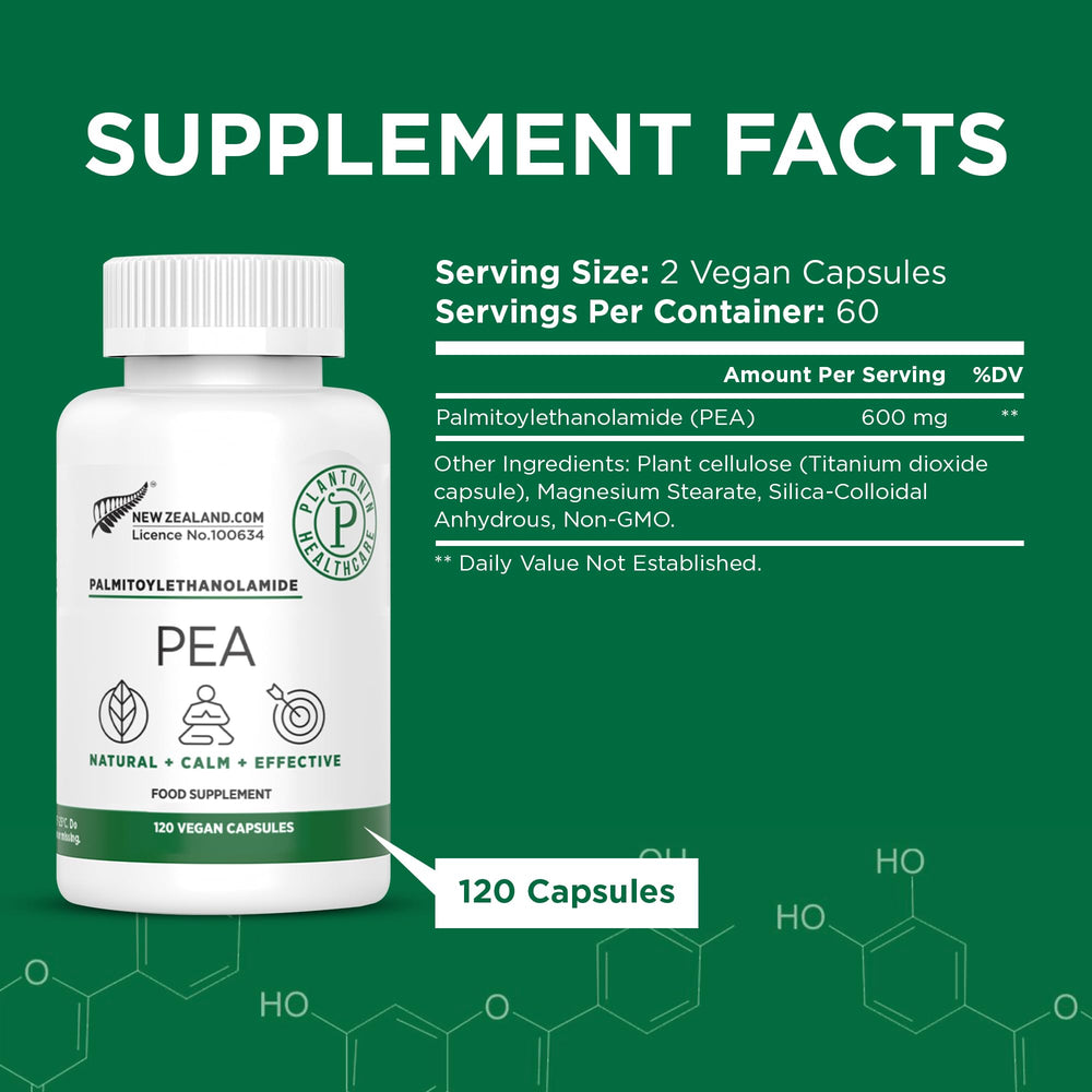 Plantonin pea supplement micronized 99% close-up highlighting high absorption potential.