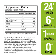 Plantvital dairy-free protein bottle on kitchen counter for versatile meals
