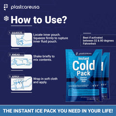 25-pack box ensures fresh single-use cold packs on hand