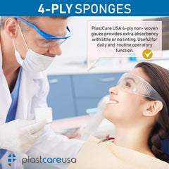 Gauze sponges from PlastCare USA suited for first aid kit readiness