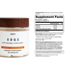 Plexus Edge take-one capsule at breakfast to start the day.