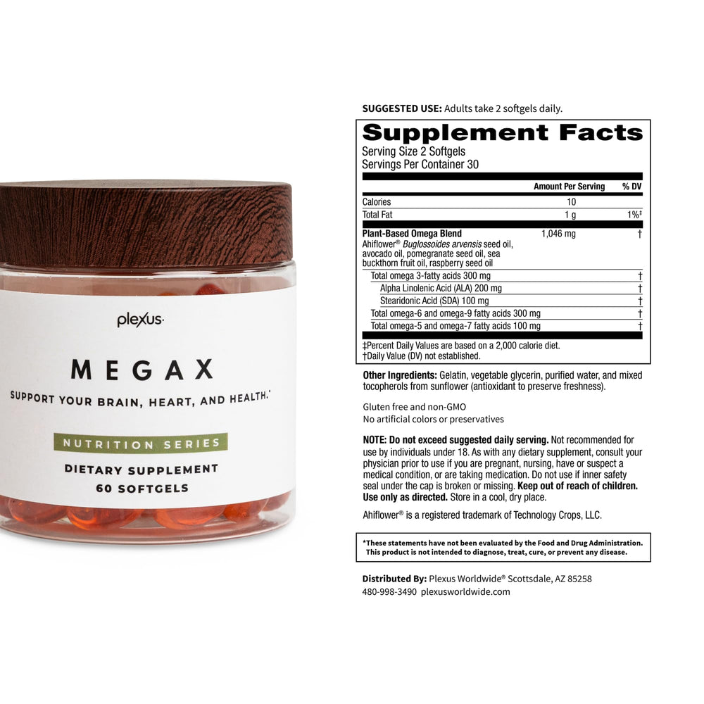 Plexus MegaX avocado oil high oleic acid content