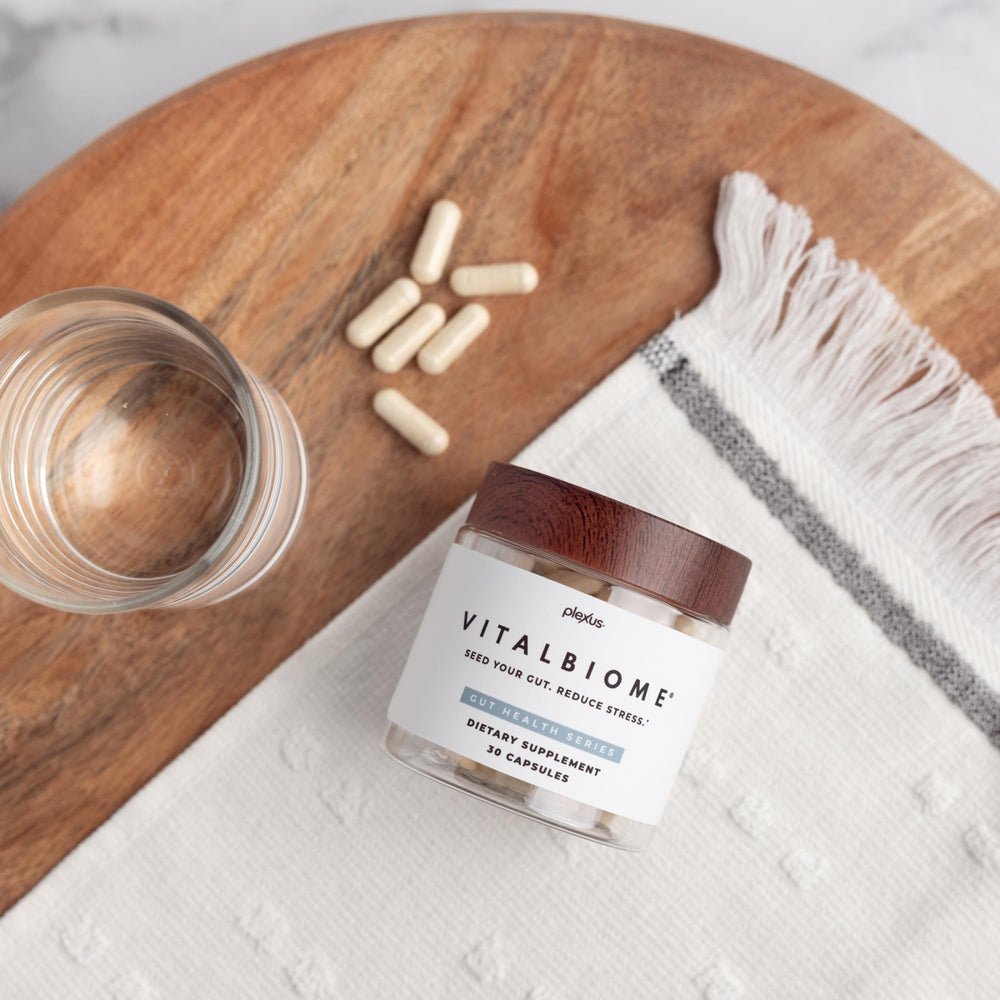 VitalBiome outer packaging on a shelf, clear and informative for decision making.