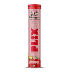 Effervescent tablet dissolving in water for convenient intake with PLIX.
