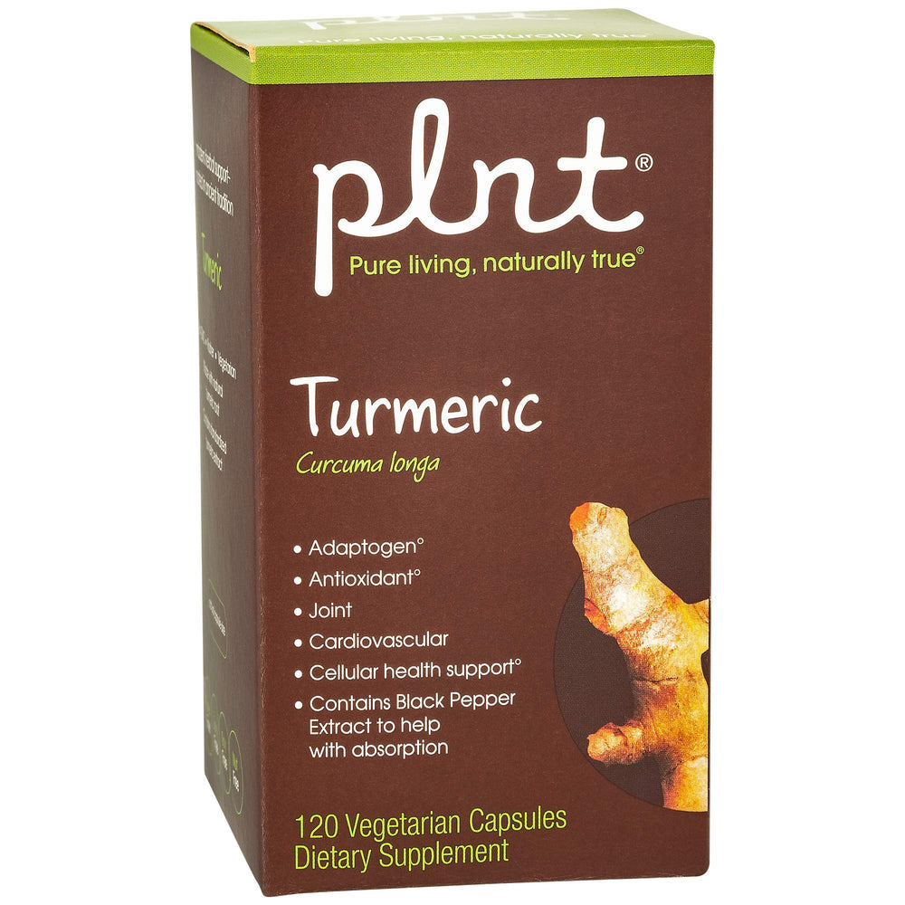 plnt turmeric bottle front for everyday antioxidant support and easy supplementation