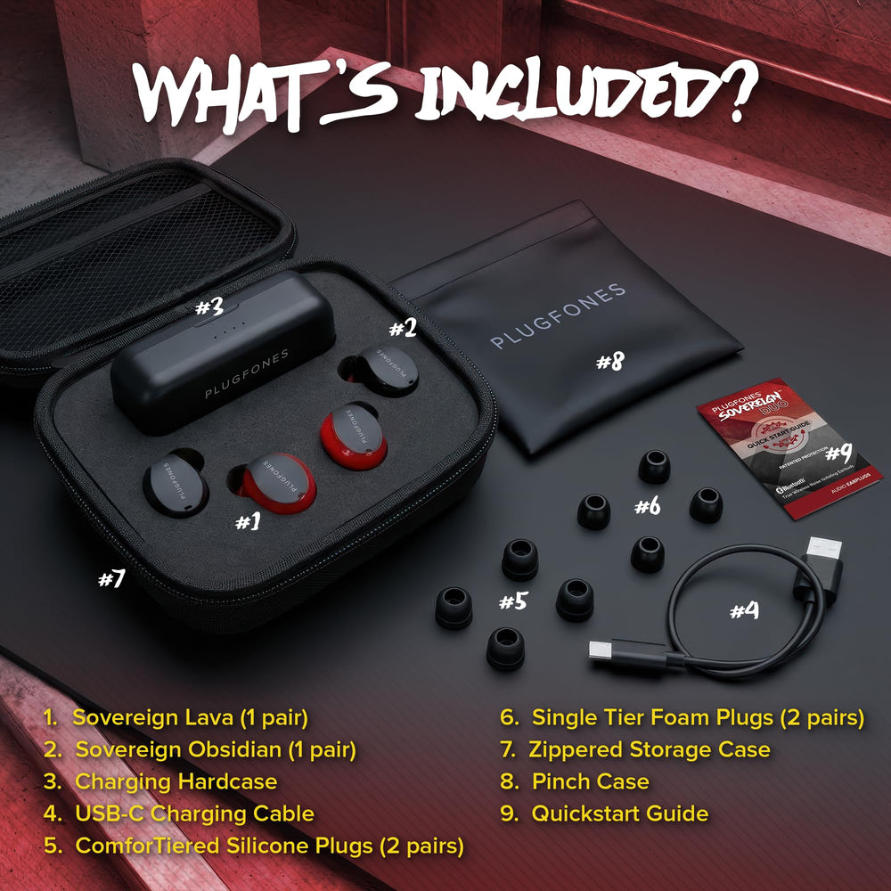 Sovereign Duo in a noisy environment showing hearing protection and audio playback.