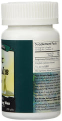 Plum Flower Great Corydalis teapills bottle-side view with preservative-free herbal blend.