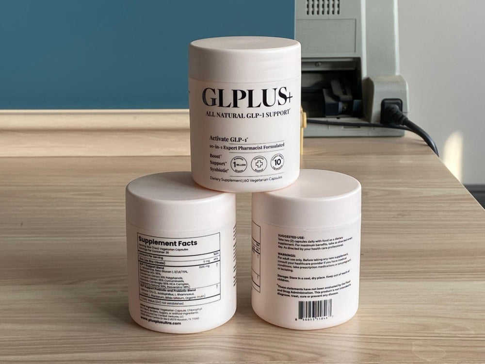 Plus+Ultra GLP-1 packaging designed for modern kitchens and wellness routines.