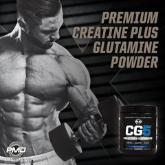 PMD CG5 ingredients display with glutamine and creatine MagnaPower