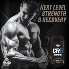 PMD CR5 Creatine scoop and powder scene showcases precise serving.