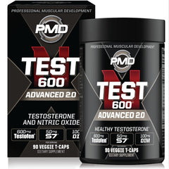 PMD N-TEST 600 Advanced bottle with label showing transparent ingredient disclosure