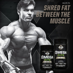 PMD Omega Cuts Elite Core 95 CLA image highlighting high purity for targeted fat support.