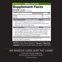 PMD Omega Cuts Elite softgels closeup showcasing premium capsule texture for daily energy.
