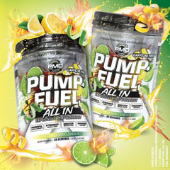 PMD Pump Fuel ALL IN carbohydrate blend close-up emphasizes energy support