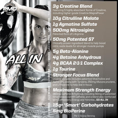 PMD Pump Fuel Insanity label detail confirms transparent ingredient amounts.