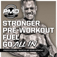 PMD Pump Fuel on a workout desk, gym‑ready routine visualization