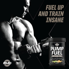 PMD Pump Fuel Ultra Caffeine Free ingredient panel featuring creatine and citrulline.