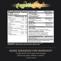 PMD Pump Fuel Ultra Caffeine Free serving scoop showing precise dosing for performance.