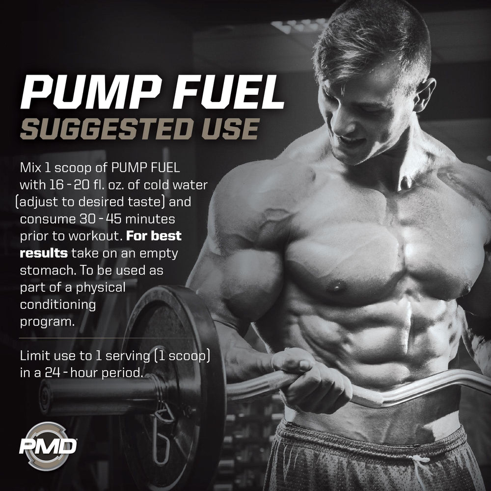 PMD Pump Fuel Ultra Insanity bottle close-up with label details