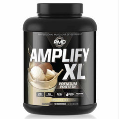 PMD Amplify XL vanilla flex bottle ready for post-workout recovery and balanced protein intake.