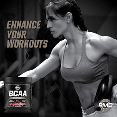 PMD Sports BCAA Cherry Limeade glass of prepared drink after training for recovery