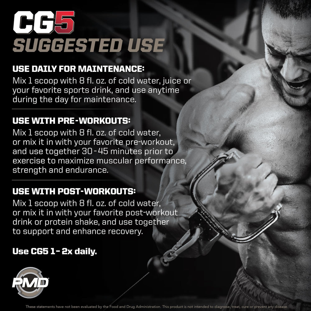 PMD Sports CG5 powder-jar emphasizes Cherry Vanilla Slush flavor
