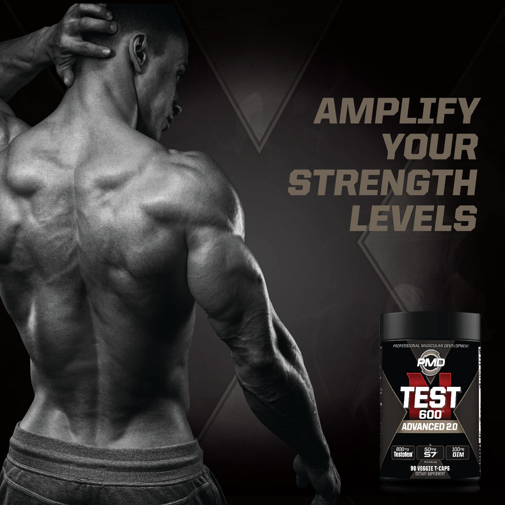 PMD Sports N-Test 600 capsules pack ready to take daily.
