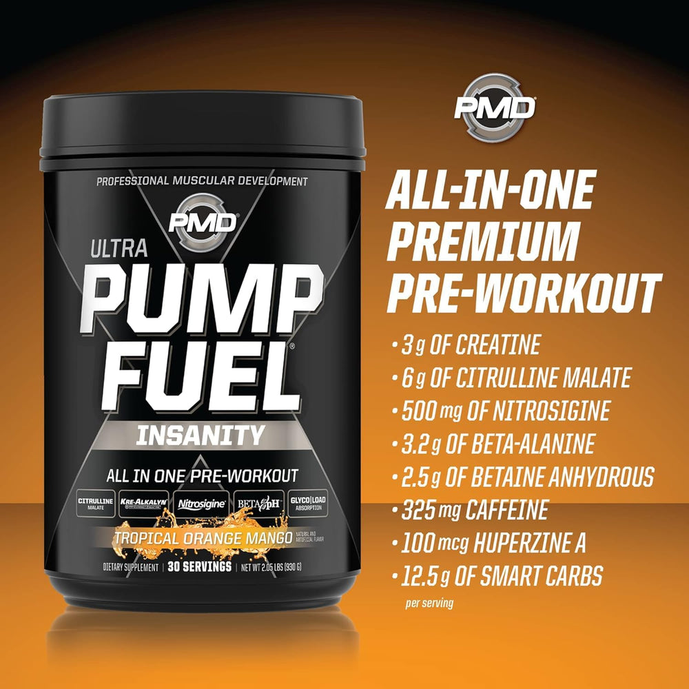 PMD Sports Pump Fuel betaine anhydrous image underscoring performance support.