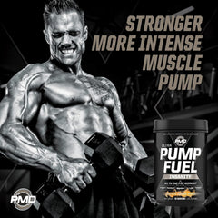 PMD Sports Pump Fuel citrulline malate visual emphasizing enhanced blood flow.