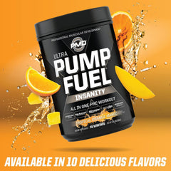 PMD Sports Pump Fuel packaging ready for high-intensity training days.