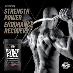 PMD glass shaker with Pump Fuel Ultra Insanity ready for on-the-go energy and focus
