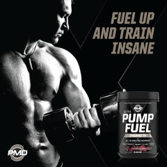 PMD label highlights 3g creatine blend and 6g citrulline malate per serving