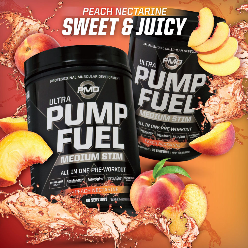 PMD Sports Pump Fuel Ultra Peach Nectarine flavor profile in action